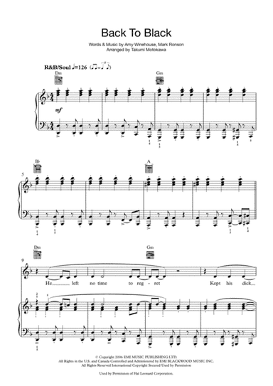 Back To Black (arr. Takumi Motokawa)