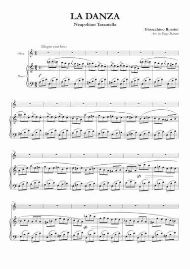 La Danza (Neapolitan Tarantella) for Oboe and Piano (arr. Diego Marani)