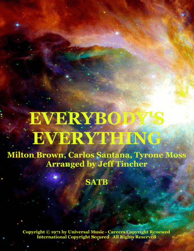 Everybody's Everything (arr. Jeff Tincher)