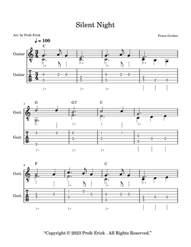 Silent Night (arr. Profe Erick)