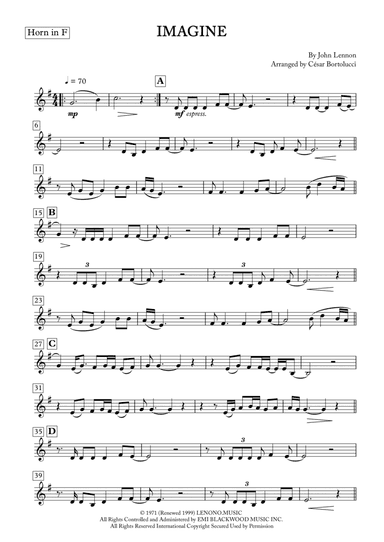 Imagine (arr. ACT Bortolucci)