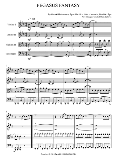 Pegasasu Fantajii (arr. Dhouglas Umabel Mota da Silva)