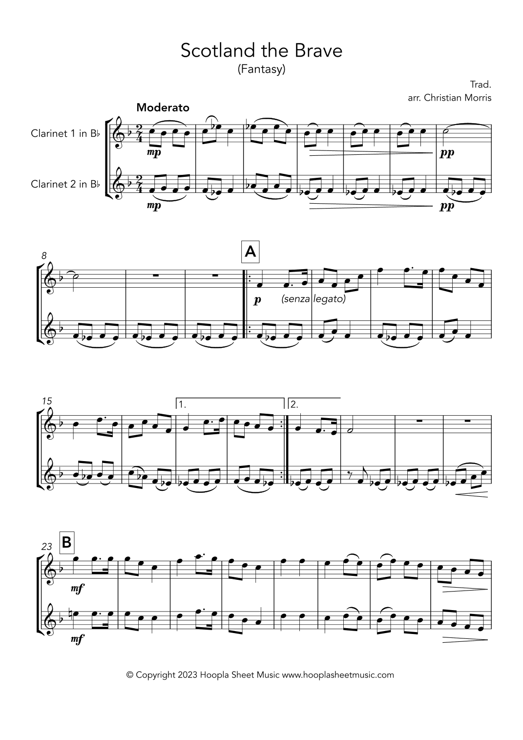 Scotland the Brave (arr. Christian Morris)