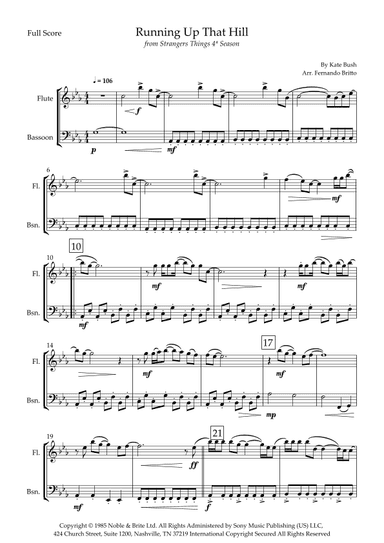 Running Up That Hill (arr. Fernando Britto)