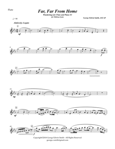 Far, Far From Home - Flute part