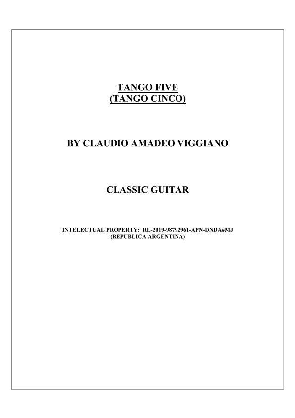 TANGO FIVE (TANGO CINCO)