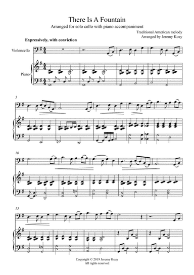 There Is A Fountain (Solo Cello) (arr. Jeremy Koay)