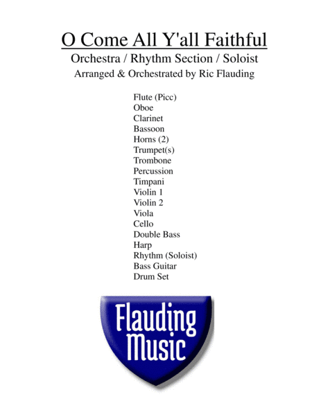 O Come All Y'all Faithful (Soloist & Orch.) (arr. Ric Flauding)