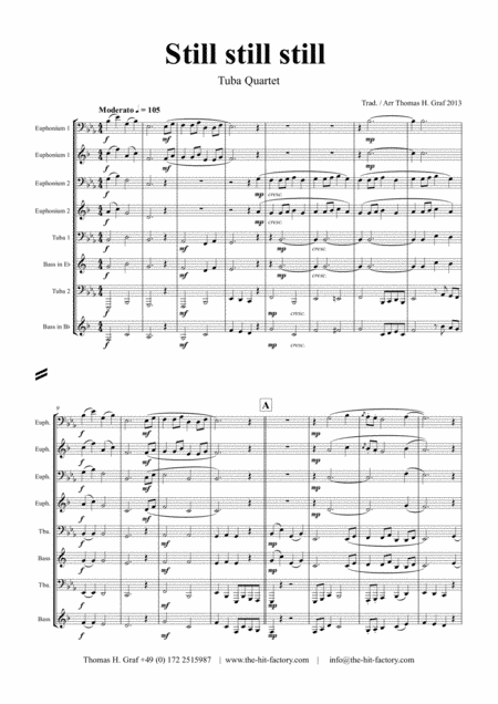 Still Still Still - Christmas song - Tuba Quartet (arr. Thomas H. Graf)