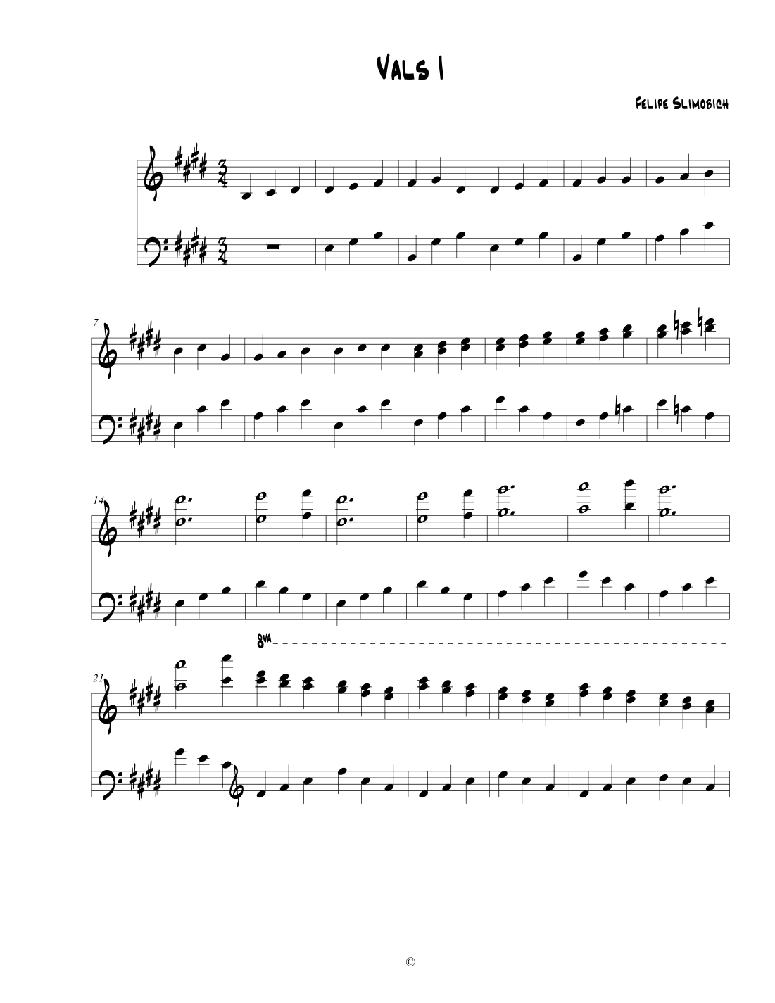 Vals I (From the album: "80 valses alrededor del mundo")