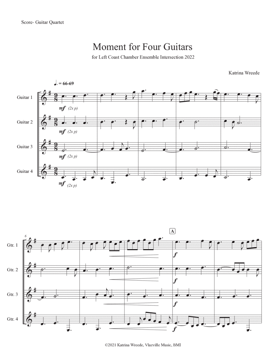 Moment for Four Guitars