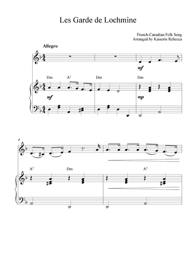 Les Garde de Lochmine (arr. Kaiserin Rebecca)