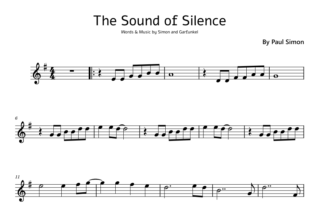 The Sound Of Silence (arr. Funtom)