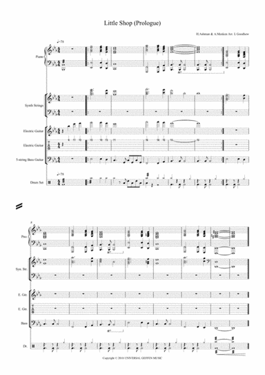 Little Shop Of Horrors (arr. L Goodhew)