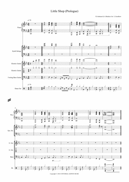 Little Shop Of Horrors (arr. L Goodhew)