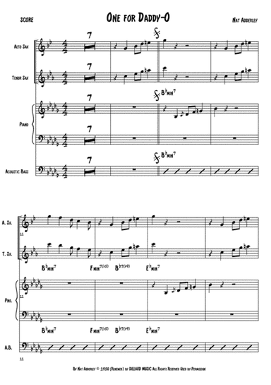 One For Daddy-o (arr. Anderson Quevedo)