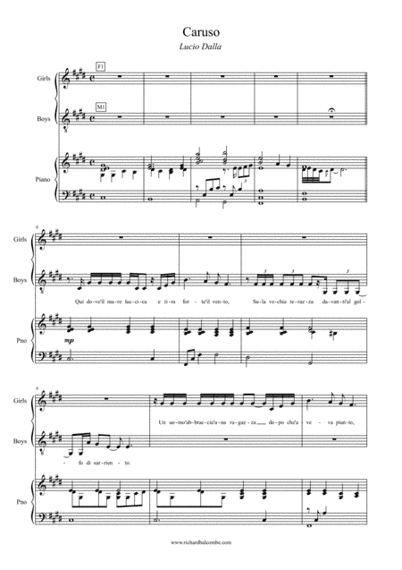 Caruso (arr. Beth Bradson)