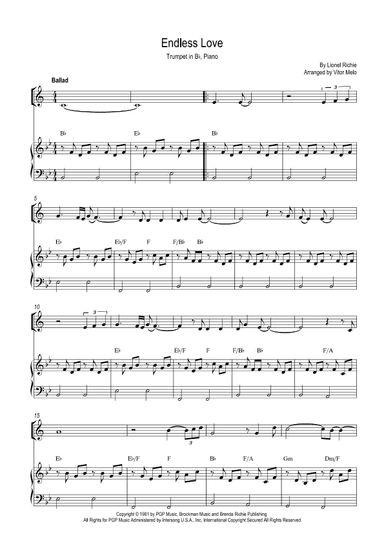 Endless Love (arr. Vitor Melo)