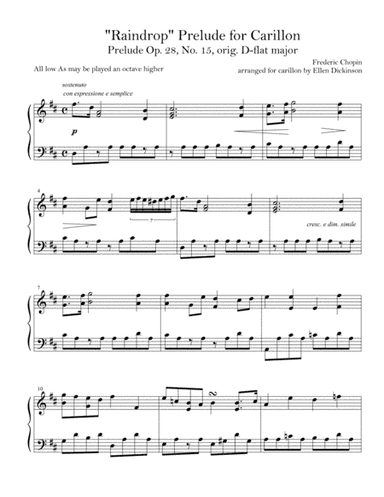 Raindrop Prelude for Carillon (arr. Ellen Dickinson)