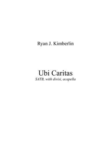 Ubi Caritas
