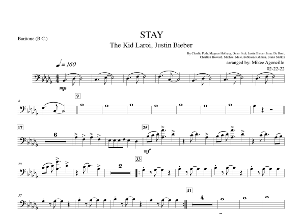 Stay (arr. Mikee Agoncillo)