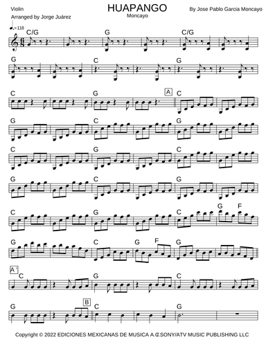 Huapango (arr. Jorge Juárez)