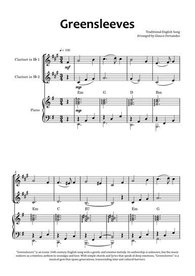 Greensleeves (arr. Glauco Fernandes)
