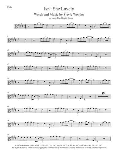 Isn't She Lovely (arr. Kevin Busse)