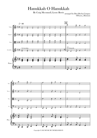 Hanukkah O Hanukkah (arr. Davi Rocha Campos)