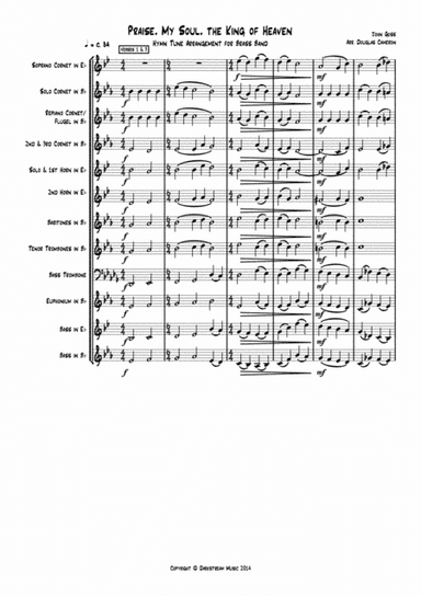 Praise My Soul, The King of Heaven (Score only) (arr. Douglas Cameron)