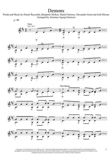 Demons (arr. Antonius Agung Setiawan)
