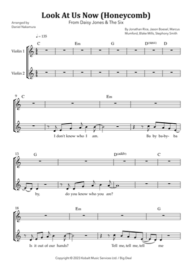 Look At Us Now (honeycomb) (arr. Daniel Nakamura)