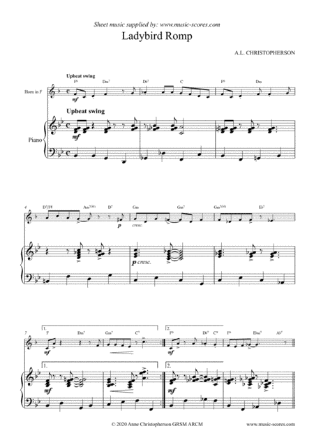 Ladybird Romp - French Horn & Piano