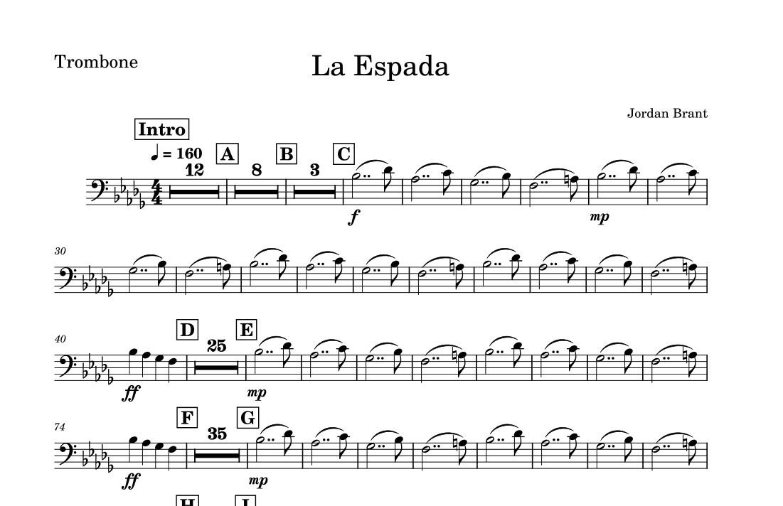 La Espada - Trombone Part