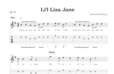Li'l Liza Jane (arr. Riverside Guitar School)