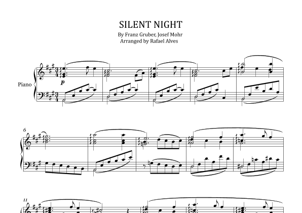 Silent Night (arr. Rafael Alves)