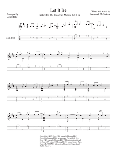 Let It Be (arr. Colin Botts)