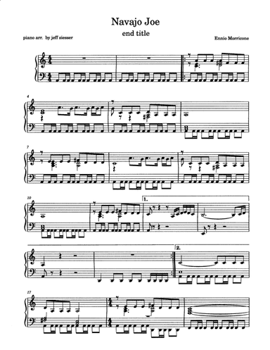 Navajo Joe (cues) (arr. jeff siesser)