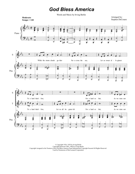 God Bless America (arr. Stephen DeCesare)