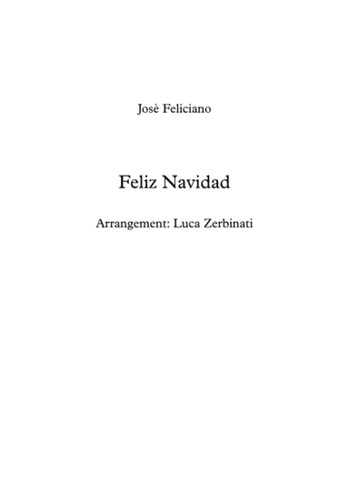 Feliz Navidad (arr. Luca Zerbinati)