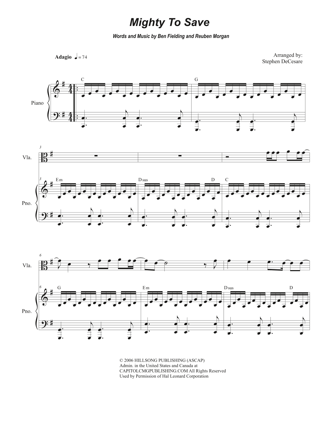 Mighty To Save (arr. Stephen DeCesare)