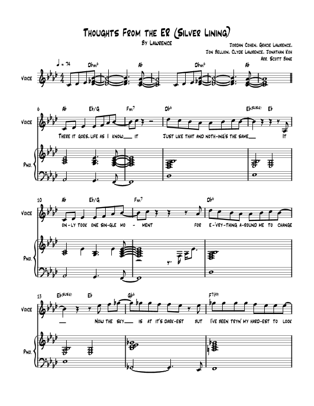 Thoughts From The Er Silver Lining (arr. Scott Bane)