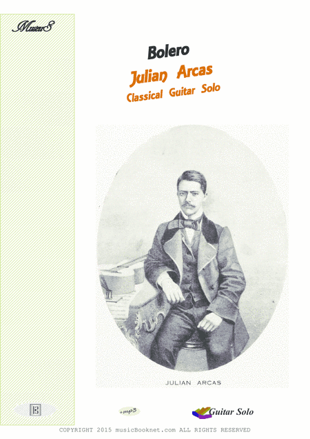 Bolero by Arcas for classical guitar (arr. PianoSheetNow)