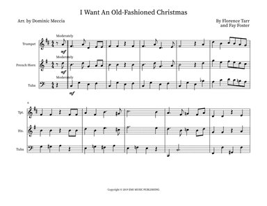 I Want An Old-fashioned Christmas (arr. Dominic Meccia)