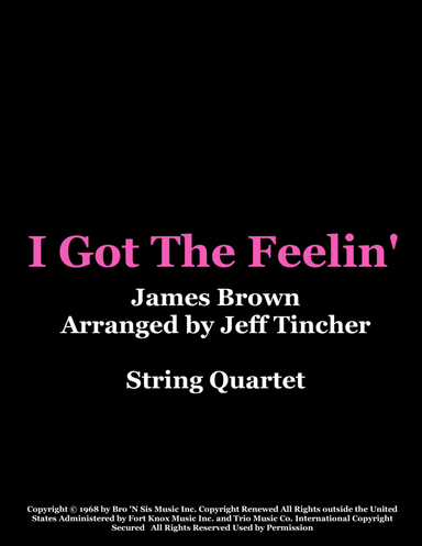 I Got The Feelin' (arr. Jeff Tincher)