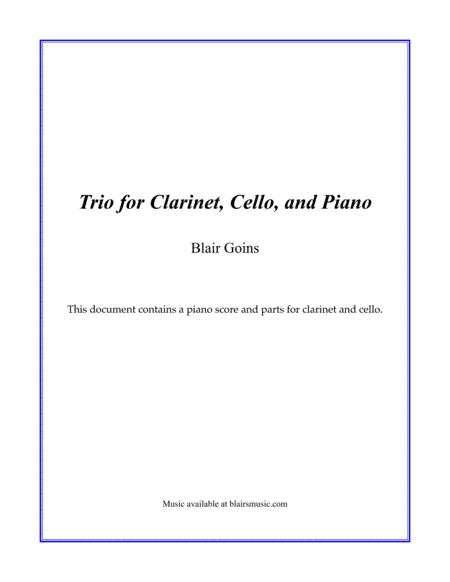 Trio for Clarinet, Cello, and Piano