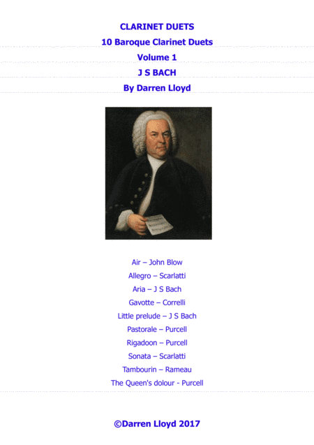 Clarinet duets - 10 Baroque duets - Volume 1 (arr. Darren Lloyd)