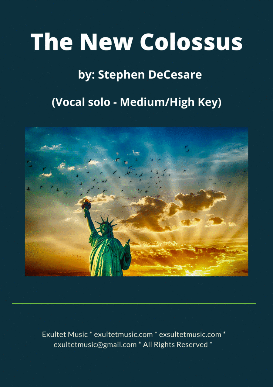 The New Colossus (Vocal solo - Medium/High Key)