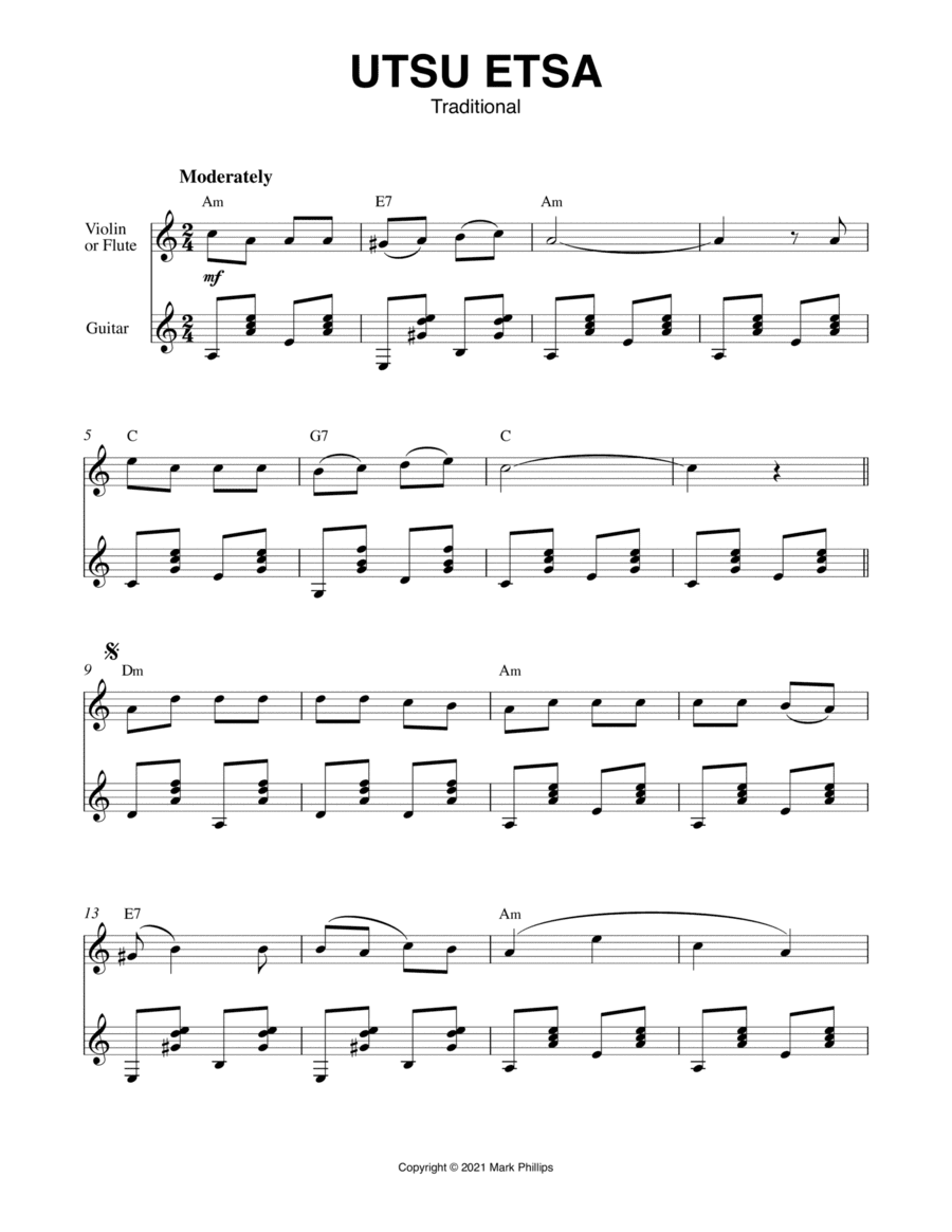 Utsu Etsa (arr. Mark Phillips)
