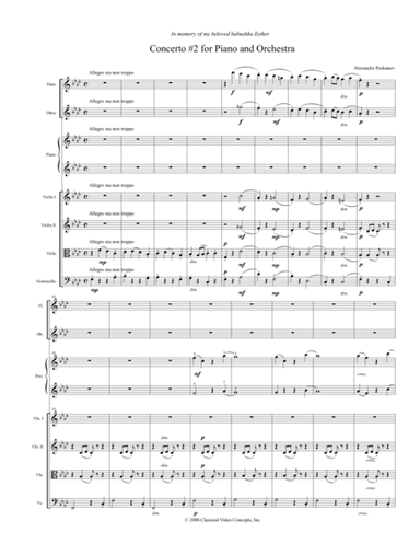 Concerto No. 2 "Ukrainian Concerto" - Orchestra Score